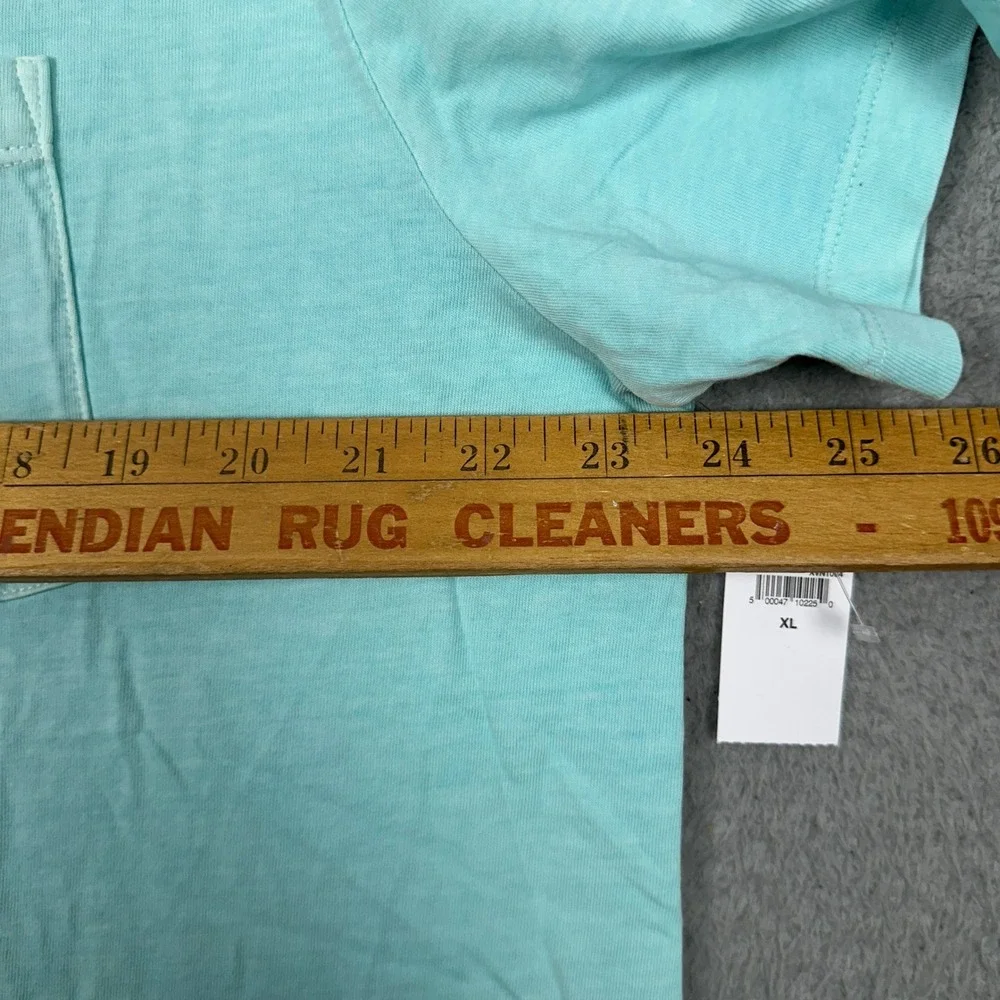 NEW Gap T-Shirt Men XL Pocket Tee Aqua Blue Classic Crewneck Casual Short Sleeve